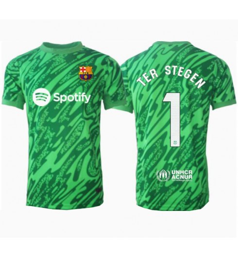 Köp Fotbollströja Herr Barcelona Målvakt Hemmatröja 2024/25 Kortärmad Ter Stegen 1