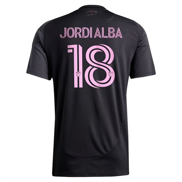 Köp Herr Inter Miami CF Bortatröja 2025-26 Fotbollströja med namn Jordi Alba 18