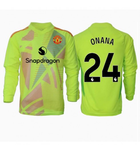 Köp Herr Manchester United Målvakt Bortatröja 2024/25 Fotbollströja med namn Andre Onana 24