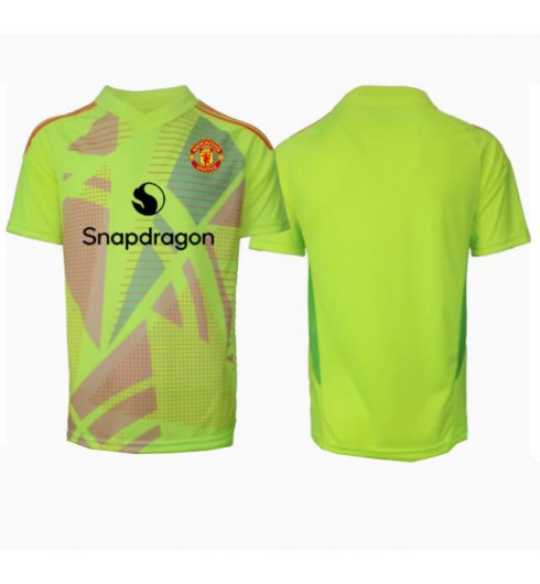 Köp Herr Manchester United Målvakt Bortatröja 2024/25 Kortärmad Fotbollströja