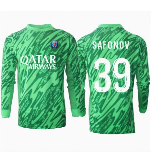 Fotbollströja Herr Paris Saint-Germain Målvakt Hemmatröja 2024/25 Långärmad Matvei Safonov 39