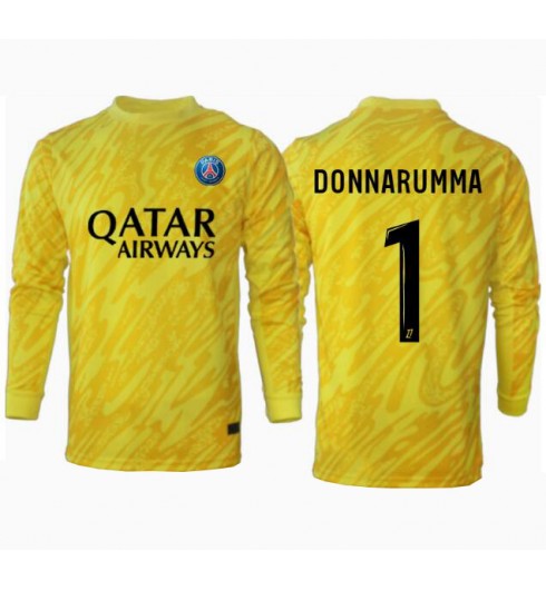 Köp Herr Paris Saint-Germain Målvakt Tredjetröja 2024/25 Långärmad Gianluigi Donnarumma 1