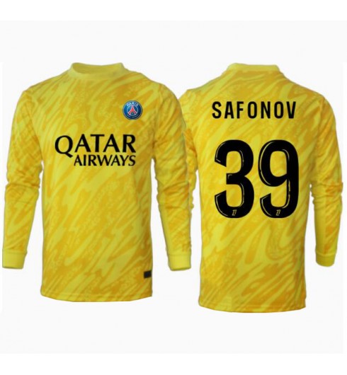 Fotbollströja Herr Paris Saint-Germain Målvakt Tredjetröja 2024/25 Långärmad Matvei Safonov 39