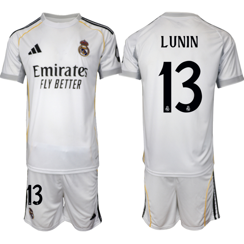 köpa Fotbollströjor Herr Real Madrid Hemmatröja 2025/26 Andriy Lunin 13