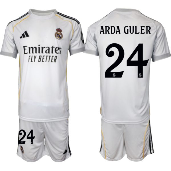 Köp Herr Real Madrid Hemmatröja 2025/26 Fotbollströja med namn Arda Guler 24