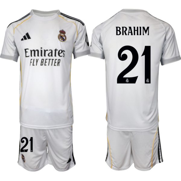 Fotbollströjor Billigt Herr Real Madrid Hemmatröja 2025/26 eget tryck Brahim Díaz 21