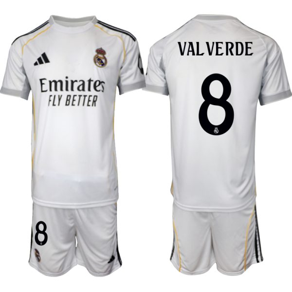 köpa Fotbollströjor Herr Real Madrid Hemmatröja 2025/26 Federico Valverde 8