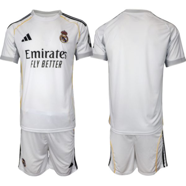 Fotbollströjor Billigt Herr Real Madrid Hemmatröja 2025/26 Kortärmad shorts