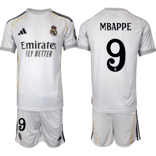 köpa Fotbollströjor Herr Real Madrid Hemmatröja 2025/26 Kylian Mbappé 9