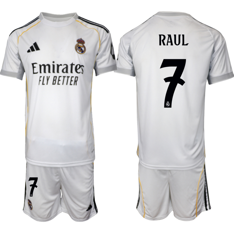 köpa Fotbollströjor Herr Real Madrid Hemmatröja 2025/26 Raul 7