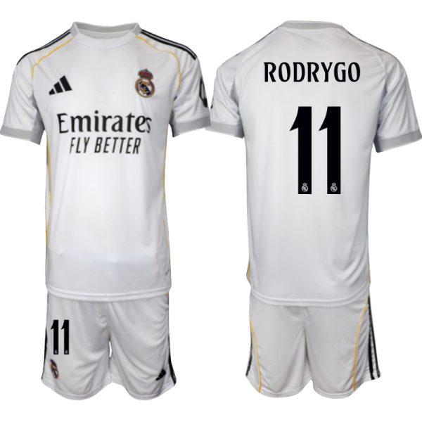 köpa Fotbollströjor Herr Real Madrid Hemmatröja 2025/26 Rodrygo 11