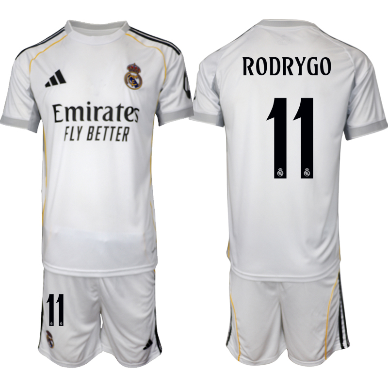 köpa Fotbollströjor Herr Real Madrid Hemmatröja 2025/26 Rodrygo 11