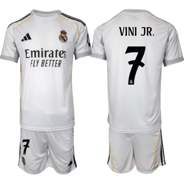 Fotbollströjor Billigt Herr Real Madrid Hemmatröja 2025/26 eget tryck Vinicius Junior 7
