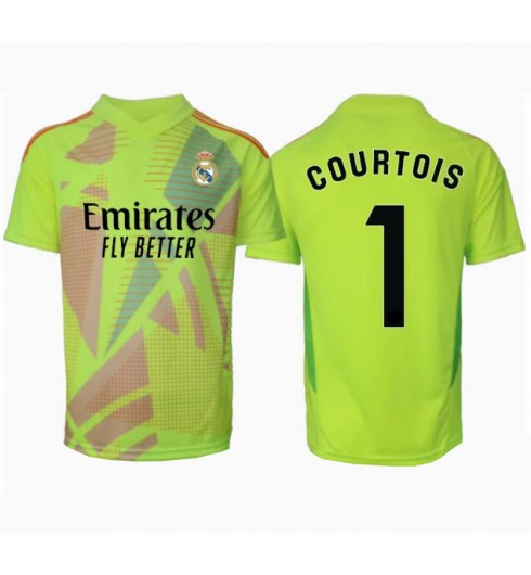 Billiga Fotbollströjor Herr Real Madrid Målvakt Tredjetröja 2024/25 Thibaut Courtois 1