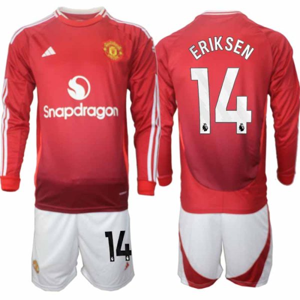 Fotbollströjor Billigt Herr Manchester United Hemmatröja 2024/25 Christian Eriksen 14