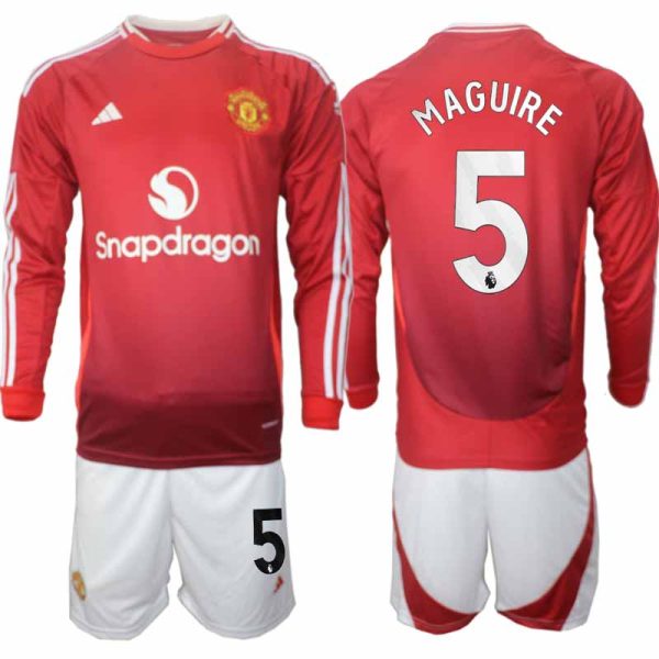 Billiga Fotbollströjor Herr Manchester United Hemmatröja 2024/25 Harry Maguire 5