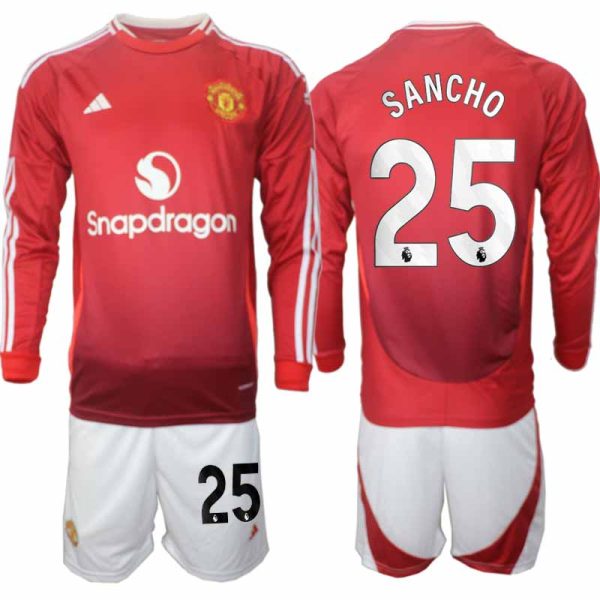 Fotbollströjor Billigt Herr Manchester United Hemmatröja 2024/25 Jadon Sancho 25