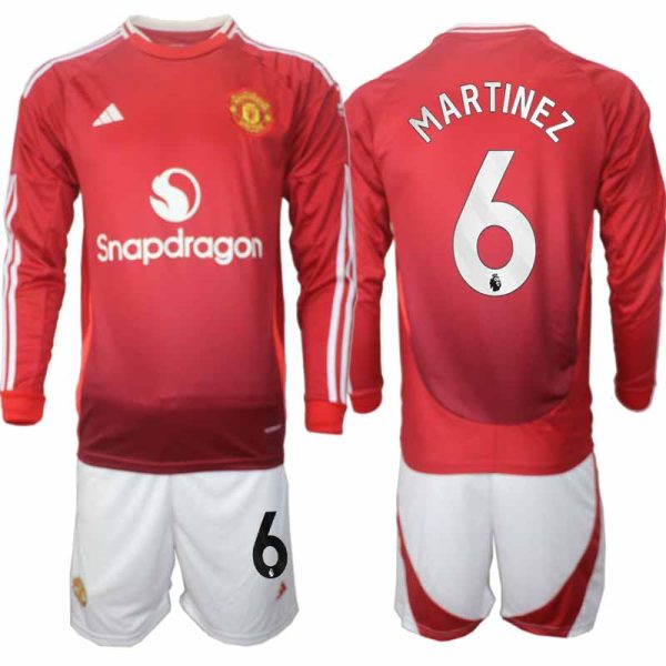 Billiga Fotbollströjor Herr Manchester United Hemmatröja 2024/25 Lisandro Martinez 6