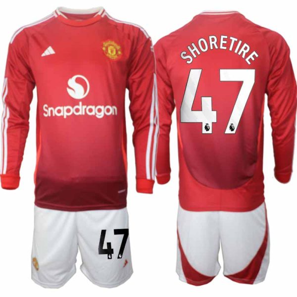 Billiga Fotbollströjor Herr Manchester United Hemmatröja 2024/25 Shola Shoretire 47