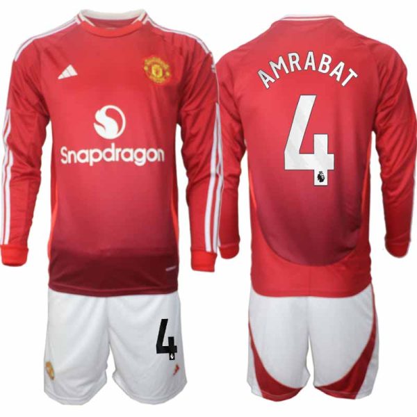Billiga Fotbollströjor Herr Manchester United Hemmatröja 2024/25 Sofyan Amrabat 4