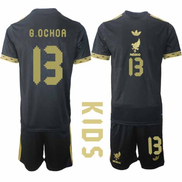 Mexiko 2025 Gold Cup Fotbollströja med namn barn Guillermo Ochoa 13