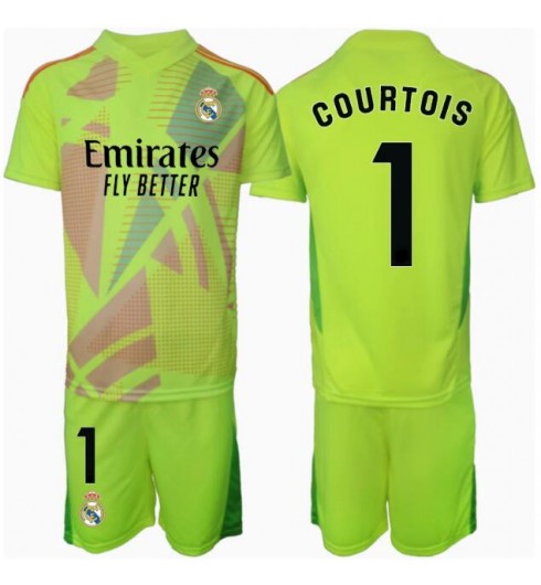 Billiga Fotbollströjor Barn Real Madrid Målvakt Tredjetröja 2024/25 Thibaut Courtois 1
