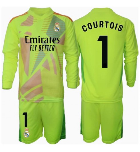 Köp Billiga Fotbollströjor Barn Real Madrid Målvakt Tredjetröja 2024/25 Thibaut Courtois 1