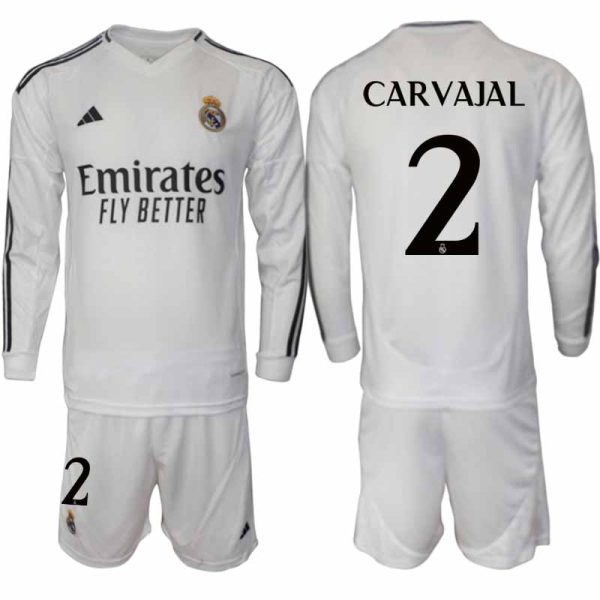 Billiga Fotbollströjor Herr Real Madrid Hemmatröja 2024/25 Fotbollsställ Daniel Carvajal 2