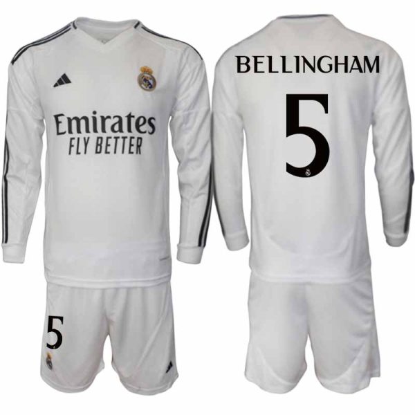 Billiga Fotbollströjor Herr Real Madrid Hemmatröja 2024/25 Fotbollsställ Jude Bellingham 5