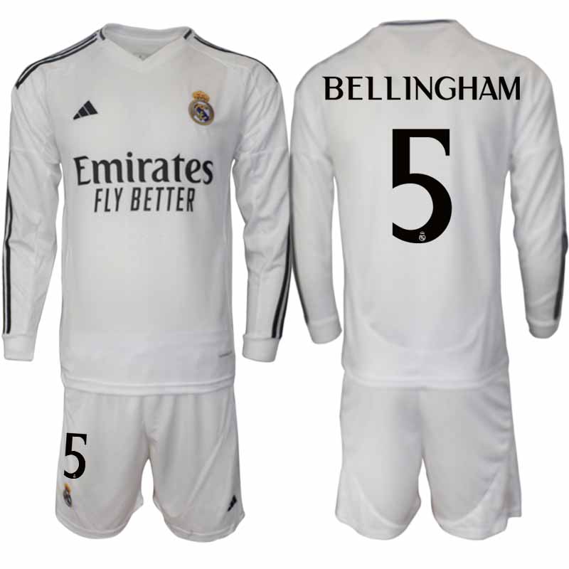 Billiga Fotbollströjor Herr Real Madrid Hemmatröja 2024/25 Fotbollsställ Jude Bellingham 5