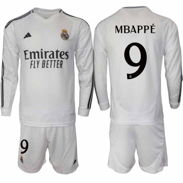 Billiga Fotbollströjor Herr Real Madrid Hemmatröja 2024/25 Fotbollsställ Kylian Mbappé 9