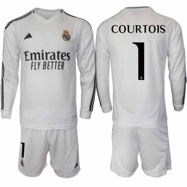 Billiga Fotbollströjor Herr Real Madrid Hemmatröja 2024/25 Fotbollsställ Thibaut Courtois 1