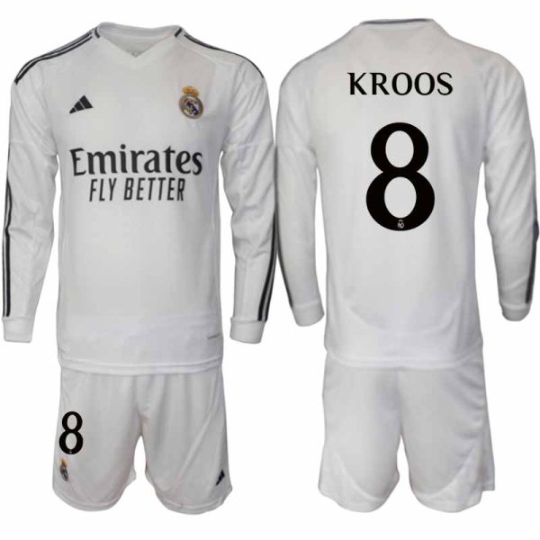 Billiga Fotbollströjor Herr Real Madrid Hemmatröja 2024/25 Fotbollsställ Toni Kroos 8