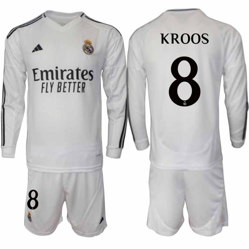 Billiga Fotbollströjor Herr Real Madrid Hemmatröja 2024/25 Fotbollsställ Toni Kroos 8
