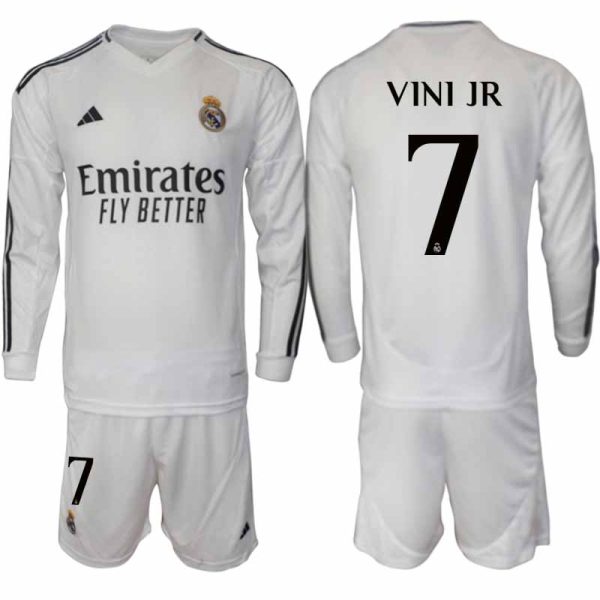 Billiga Fotbollströjor Herr Real Madrid Hemmatröja 2024/25 Fotbollsställ Vinicius Junior 7