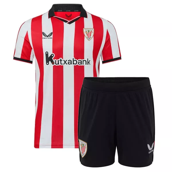 Fotbollströjor Billigt Barn Athletic Bilbao Hemmatröja 2025/26 Fotbollsställ