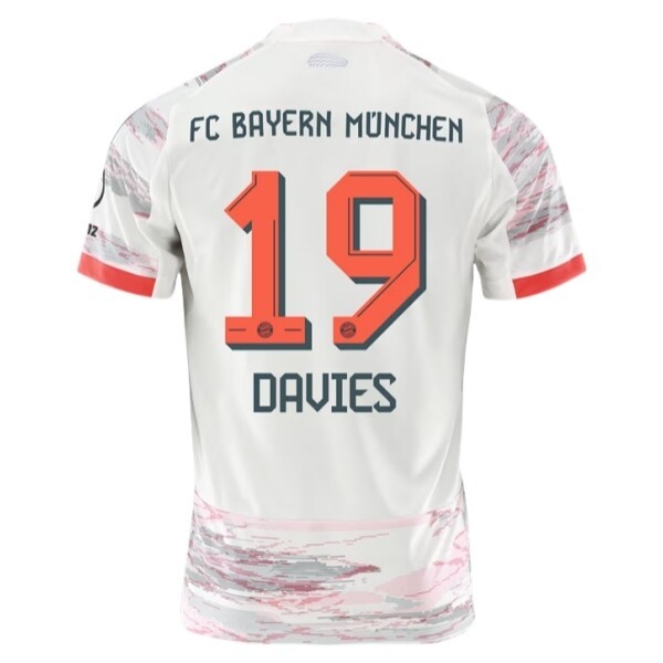 Köpa Fotbollströjor Herr FC Bayern München Bortatröja 2025/26 Alphonso Davies 19