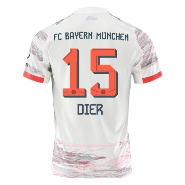 Fotbolls Matchtröjor Herr FC Bayern München Bortatröja 2025/26 Eric Dier 15