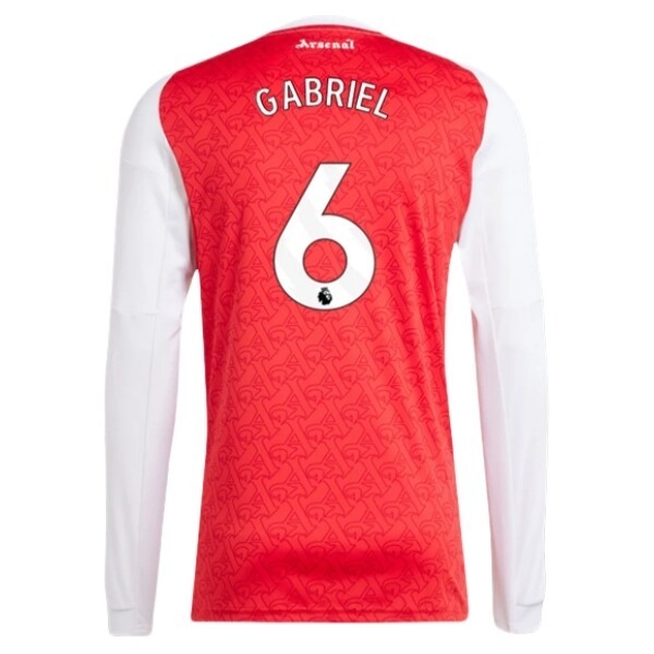 Fotbollströjor Billigt Herr Arsenal Hemmatröja 2025/26 Långärmad Gabriel Magalhães 6