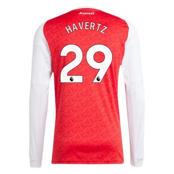 Arsenal Hemmatröja 2025/26 Långärmad Fotbollströja med namn Kai Havertz 29