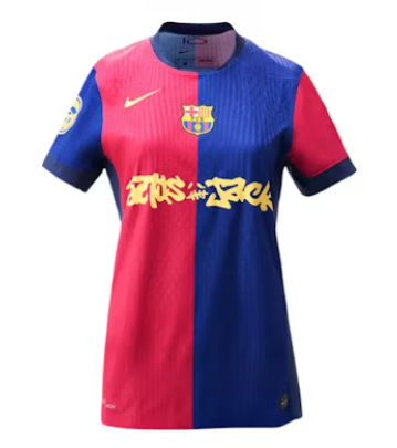 Billiga Fotbollströjor Dam FC Barcelona Hemmatröja 2024/25 Travis Scott Kortärmad