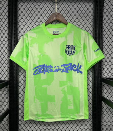 Fotbollströjor Billigt Herr FC Barcelona Tredjetröja 2024/25 Travis Scott Kortärmad