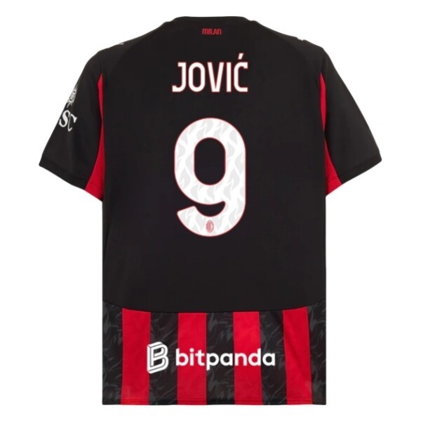 Fotbollströjor Herr AC Milan Hemmatröja 2025/26 Luka Jović 9