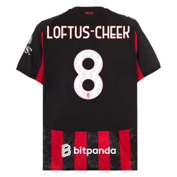 Fotbollströjor Herr AC Milan Hemmatröja 2025/26 Ruben Loftus-Cheek 8