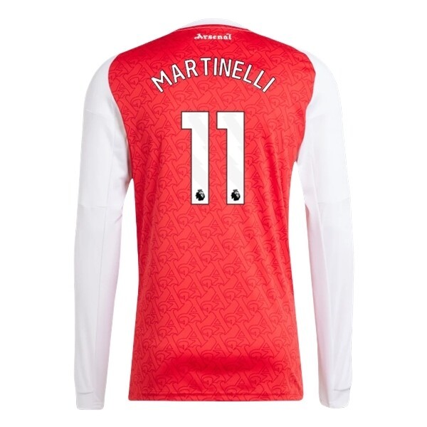 Arsenal Hemmatröja 2025/26 Fotbollströja med namn Gabriel Martinelli 11