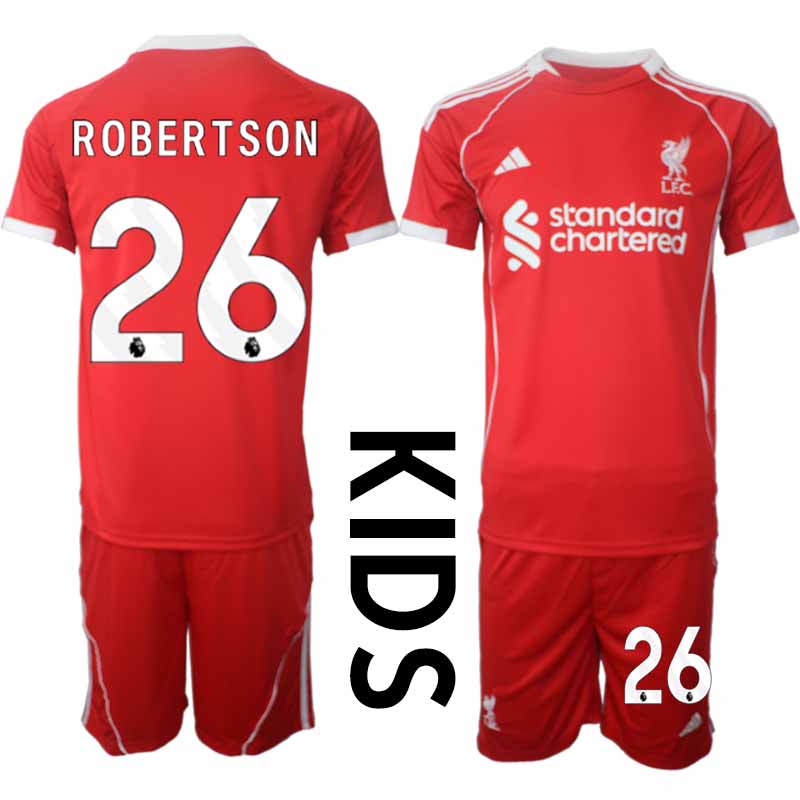 Fotbollströjor Barn Billiga Liverpool Hemmatröja 2025/26 Andrew Robertson 26
