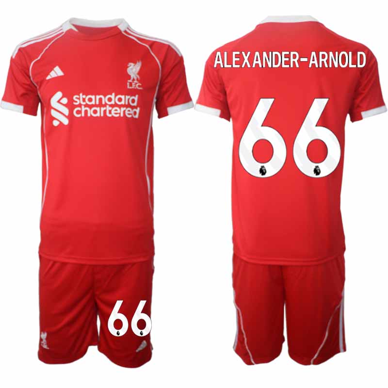 Köpa Fotbollströjor Herr Liverpool Hemmatröja 2025/26 med tryck Alexander-Arnold 66