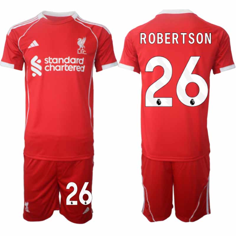 Fotbollströja Herr Liverpool Hemmatröja 2025/26 med tryck Andrew Robertson 26