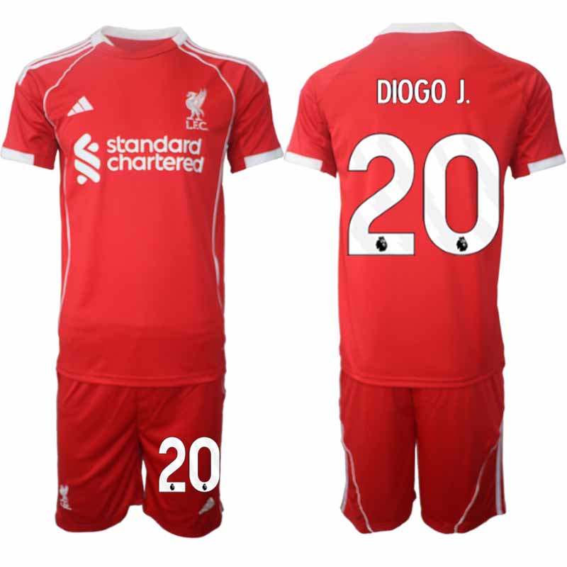 Billiga Fotbollströjor Liverpool Hemmatröja 2025/26 Fotbollsset Diogo Jota 20