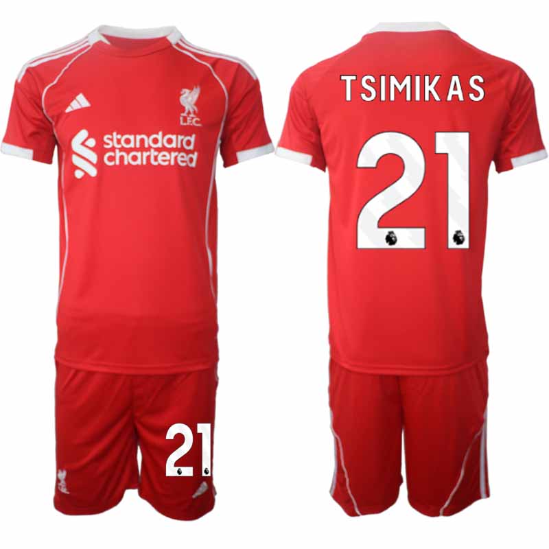 Köpa Fotbollströjor Herr Liverpool Hemmatröja 2025/26 med tryck Kostas Tsimikas 21